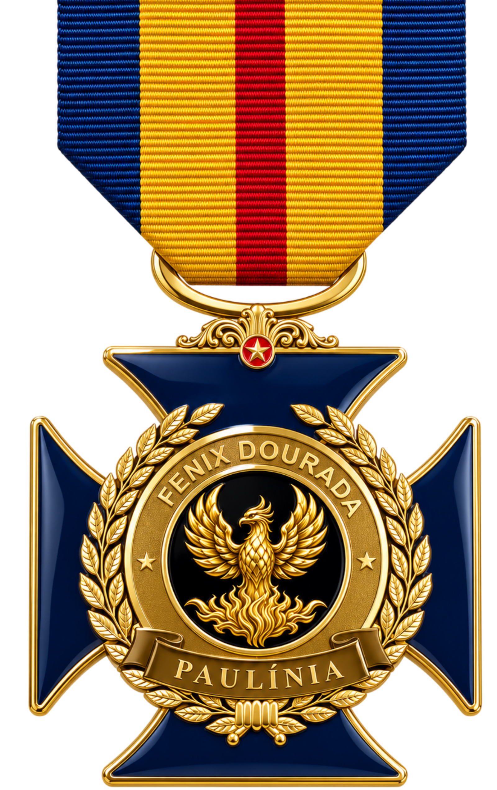 MEDALHA FENIX DOURADA